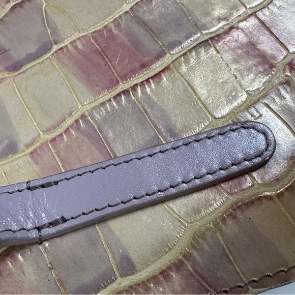 Vintage Y2K lilac leather shoulder bag purse Danier pastel spring trend lavender - Picture 8 of 14